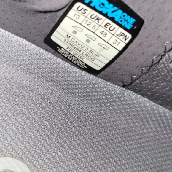 Hoka One CAVU 3 Slip On Athletic Tennis Shoe Gym Yoga Sneaker Lunar Gray Men 13 main image 14